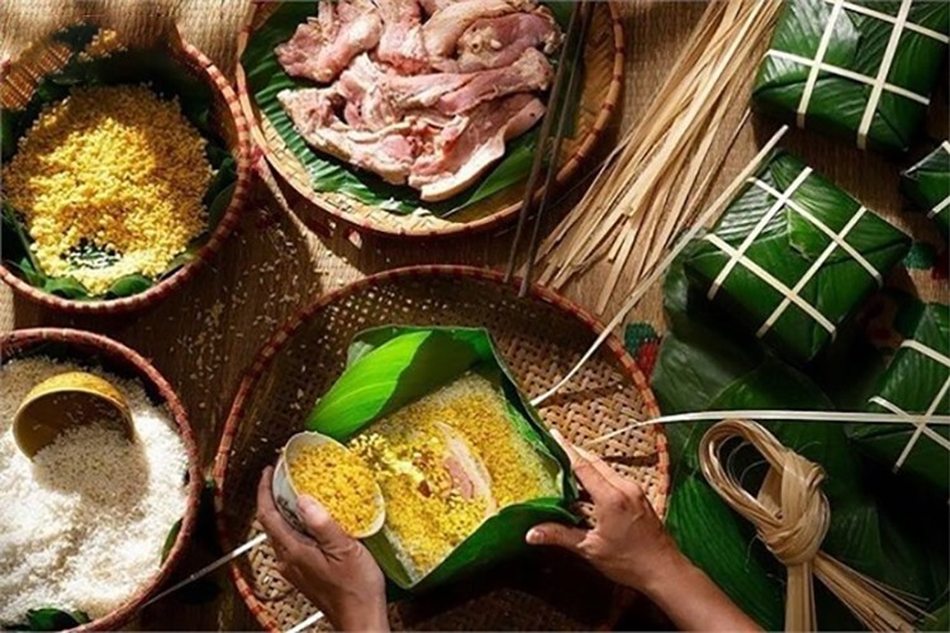 Nguyên liệu cần thiết để làm bánh chưng